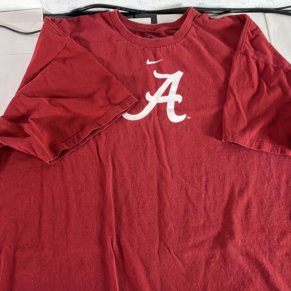 Vintage Nike Alabama Crimson Tide Roll Tide Football T-Shirt Red XXL - Picture 4 of 5